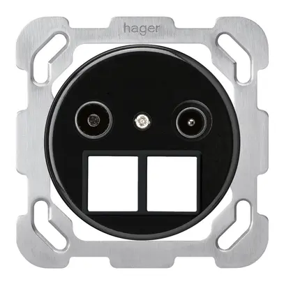 Presa d'antenna INC TV-R HMS basico B 14dB nero 