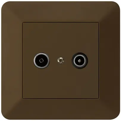 Presa di passaggio INC kallysto.trend R/TV 14dB marrone 