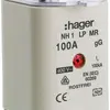 Fusibile HPC Hager DIN1 400VAC 100A gG/gL segnalatore centrale inossidabile 