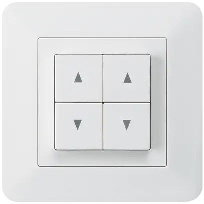 Pulsante per tapparelle INC kallysto.trend bianco con 4 tasti 