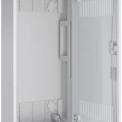 Scatola vuota AP Pragma c.porta fessura bianco 1 campo 4 fili 300×650×160mm 