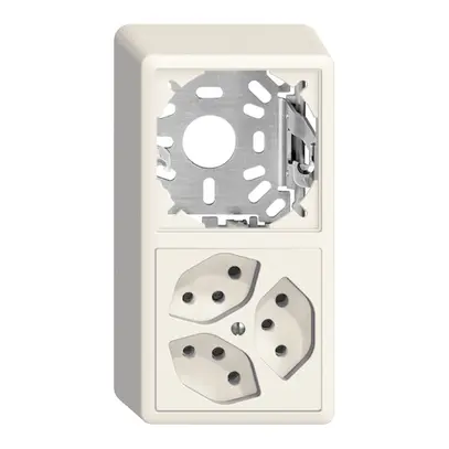 Combinaison AP vide+3×T13 EDIZIOdue blanc 