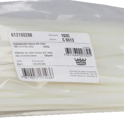 Collier marKing 4.8×202mm blanc 