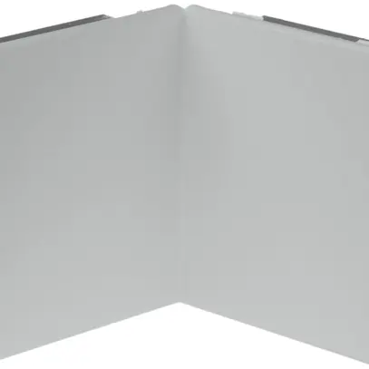 Blenda per angolo interno 80mm zinc. 