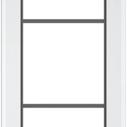 Cadre de recouvrement SIDUS 3×1 blanc 