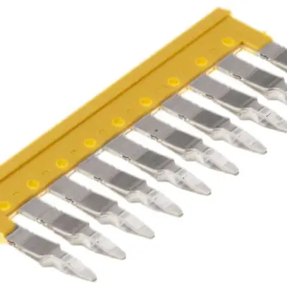 Connexion transversale Weidmüller ZQV 4N/10 branché 10L 6.1mm isolé 32A jaune 