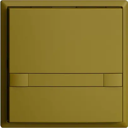 Poussoir ENC KNX 1× EDIZIOdue colore olive RGB sans LED avec insert papier 