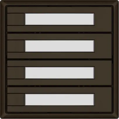 Poussoir universel EDIZIO.liv UNI SNAPFIX® 12…48V s.LED 4× comm.1T étiqu.br 