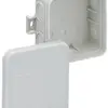 Boîte dérivation AP Sd7 vide 75×75×37mm, gris clair 