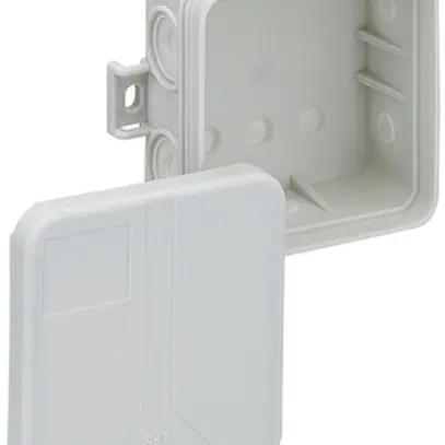 AP-Abzweigdose Sd7 leer 75×75×37mm, lichtgrau 