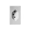 Prise INC FH T13 FLF blanc 