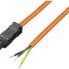 Câble de raccordement Rittal SZ 2500.500 3m, prise/sans fiche, orange 