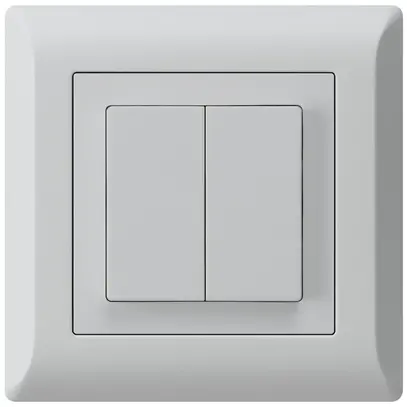 Pulsante INC kallysto.line 2×A-R/1P grigio chiaro 