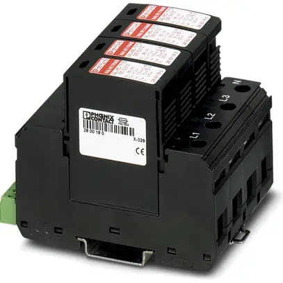 Blitzstromableiter Phoenix Contact 3L/N/PE Typ 1+2 mit Fernmeldekontakt 