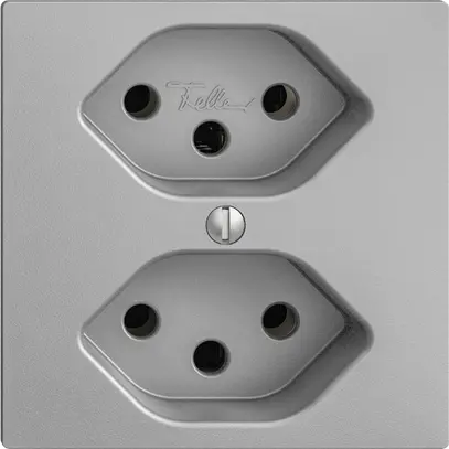 Prise ENC EDIZIOdue 2×T13 silver 