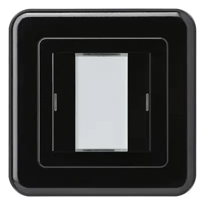 Poussoir ENC Hager basico C KNX double LED noir 