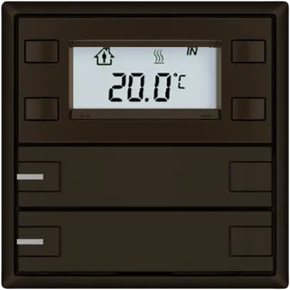 Poussoir RTH EDIZIO.liv SNAPFIX® a.RGB-LED 2×touches comm.2T br 