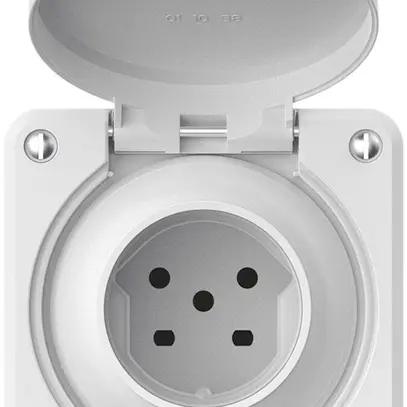UP-Steckdose robusto 1×Typ 15 IP55 weiss 