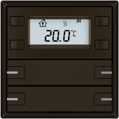 Poussoir RTH EDIZIO.liv SNAPFIX® a.RGB-LED 4×touches comm.1T br 