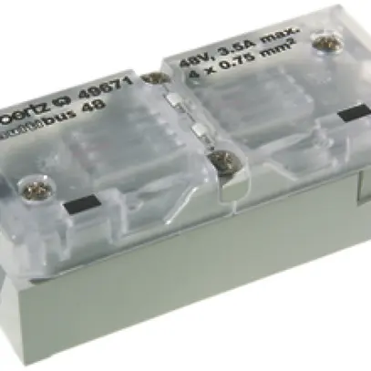 Anschlussdose Woertz für Flachkabel Multibus 4×1.5mm² 2×4P 