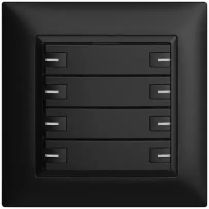 Pulsante INC KNX 8×EDIZIOdue nero RGB con LED 