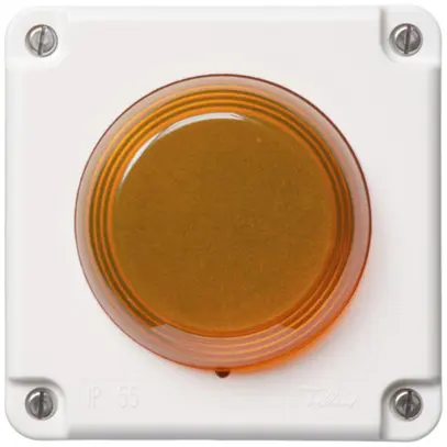 Lampe flash Hugentobler type 18 NUP 230VAC jaune 