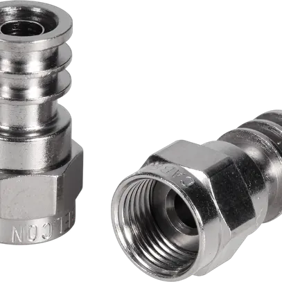 F-Stecker zu DG80 / MK76, crimpbar 