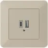 Presa di carica USB INC kallysto.trend 18W PD 1×tipo A 1×tipo C beige 