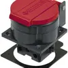 Presa INS Steffen T25 IP55 16A 400V, antracite/coperchio rosso 
