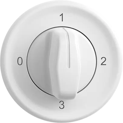 Interruttore rot.INC STANDARDdue 5/2L bianco, con impugnatura girevol 
