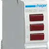 EB-Signallampe Hager 3×LED rot 1TE 230VAC 