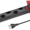 Presa multipla STEBA STRONG 5×T13 con interruttore 10m antracite 