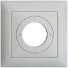 Kit frontale EDIZIOdue 0-1-0-1 88×88mm grigio chiaro, per interruttore a chiave 