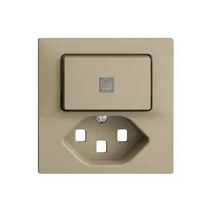 Kit frontal EDIZIOdue sand 60×60mm T23, lentille, 