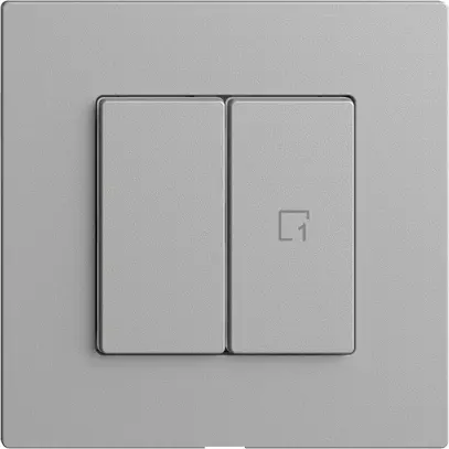 Comando per interruttore 1c scena/2t Edue Wiser silver 