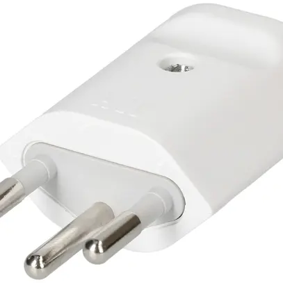 Spina mobile tipo 12 MAX HAURI MH, ingresso cavo Ø8.5mm, bianco 