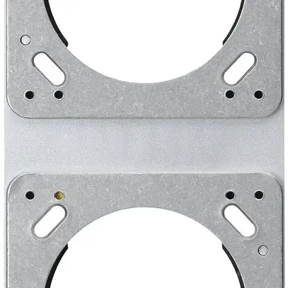 Placca di montaggio INC robusto 2×1 alluminio 