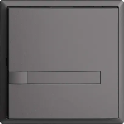 Pulsante INC KNX 1×EDIZIOdue grigio scuro RGB senza LED con inserto carta 