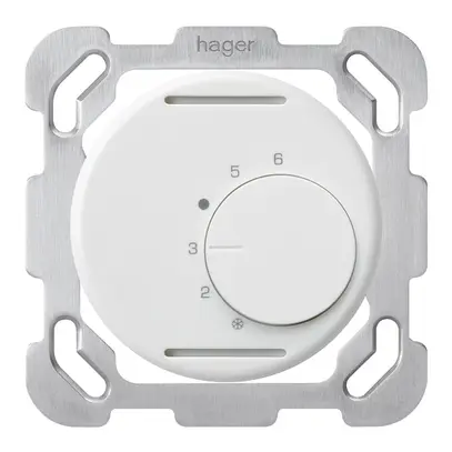Insert thermostat d'ambiance ENC basico plaque fix.blanc sans interrupteur 