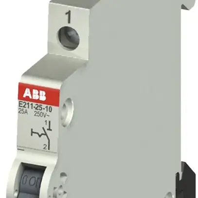 Interruttore AMD ABB E211, 25A/250V 1L 1Ch, ½UM, "0-I" 