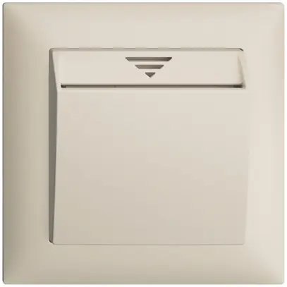 Interrupteur Hotelcard ENC 250VAC 1L EDIZIOdue crema 
