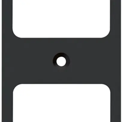 Placca di fissaggio Hager FLF 3/5 2×1 alluminio anodizzato ne 