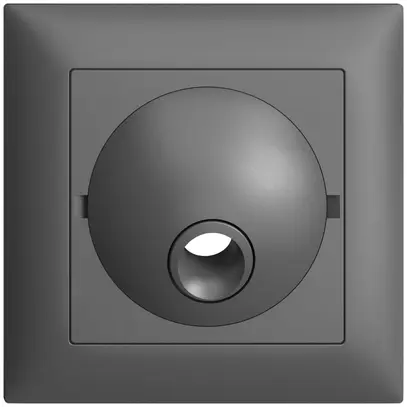 Kit frontale INC EDIZIOdue grigio scuro 88×88mm per scatola di raccord 