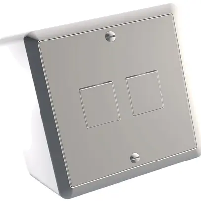 Scatola AP Cecoflex EDIZIOdue per 2×RJ45 Keystone 