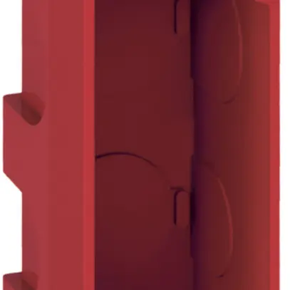 Boîte ENC Batibox MOS rouge 1 module p=40mm pour briques 