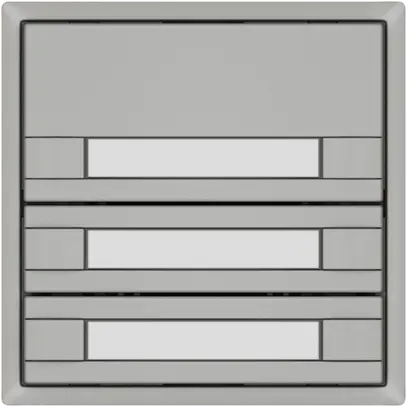 Pulsante KNX RGB EDIZIO.liv SNAPFIX® sensore temp.s.LED targ.6× com.1T grc 