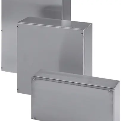 Coffret d'appareil acier fin vide 150×150×81mm 