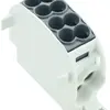Blocco ripartizione Weidmüller WPD 101 2×25/2×16 1L connessione a vite TS35 nero 