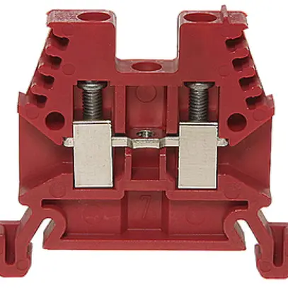 Borne de passage joignable Woertz 0.5…4mm² 32A 1000V vis 2×1 rail DIN 35mm ro 