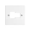 Placca frontale 1×TT,1×RJ45 bianco ITplus ITM EDIZIOdue 